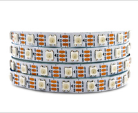 Светоизлучающий диод WS2812 DC5V60LED RGB с индивидуальной адресностью для мечтательной цветной полосы, интеллектуальная светодиодная световая лента