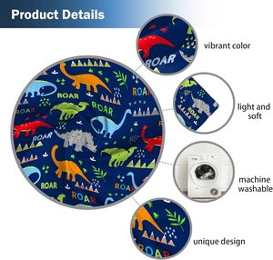 Cortinas de Ventana con Dibujos Animados de Dinosaurios para Niños, Adolescentes, Niñas, Cortinas de Animales para Dormitorio, Guardería, Decoración para Fiestas en Casa, 2 Paneles - Product Image 5