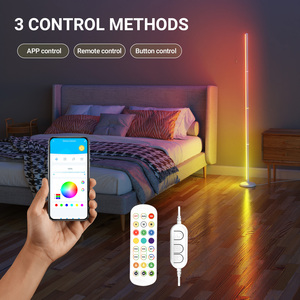 ไฟ LED อัจฉริยะ RGBIC สำหรับพื้น ซิงค์เพลงได้ 16 ล้านสี DIY ปรับสีได้ ปรับความสูงได้ สำหรับห้องนอน ห้องนั่งเล่น พร้อมรีโมทคอนโทรล - Product Image 3