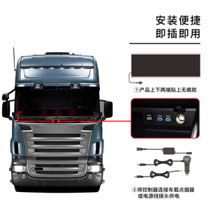 16*32 64*20 96*20 Xe Kính Chắn Gió Màn Hình <span class=keywords><strong>LED</strong></span> Mới Tự Làm Chỉ Số Ánh Sáng Của Ma Quỷ Mắt Ứng Dụng Điều Khiển Từ Xa Mắt Hoạt Hình Cho Xe Ô Tô Xe Tải - Product Image 5