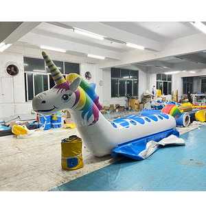 Tube remorquable de cavalier gonflable commercial pour la <span class=keywords><strong>bouée</strong></span> de corde de remorquage de sport passionnant d'été de canotage pour le tube remorquable - Product Image 2