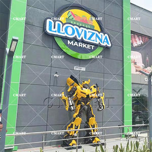 Sculpture Optimus Prime en métal pour l'aménagement extérieur, sculpture de robot en fer, sculpture Transformers, sculpture de robot <span class=keywords><strong>Megatron</strong></span> <span class=keywords><strong>Transformer</strong></span> - Product Image 2