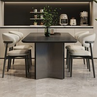 Table à manger de haute qualité avec bord anti-collision et surface imperméable pour les familles avec enfants