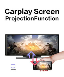 Reproductor MP5 portátil de pantalla táctil de alta definición de 10,26 pulgadas para coche <span class=keywords><strong>Bluetooth</strong></span> CarPlay con cámara de marcha atrás y monitoreo de Vista trasera - Product Image 6
