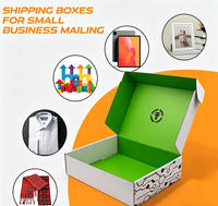 Boîtes d'expédition pliables en carton ondulé recyclé et biodégradable personnalisées pour vêtements et chaussettes avec impression de logo sur mesure