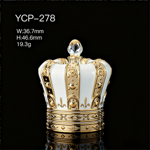 Tapa de botella de perfume Zamac de nuevo diseño Fea <span class=keywords><strong>15</strong></span> tapa de perfume magnética dorada - Product Image 3