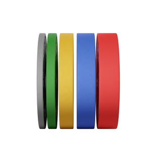 स्वनिर्धारित लोगो जिम फिटनेस भारोत्तोलन रंग रबर लोहे का दंड वजन बम्पर प्लेट्स - Product Image 6