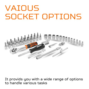 WOKIN 155146 46 قطعة 1/4in اليد أداة وجع مجموعة مقابس - Product Image 2