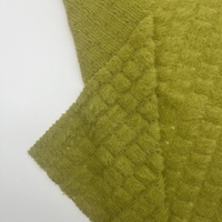 Tissu extensible en fausse fourrure de lapin et fil plumeux, en nylon et élasthanne, chaud et moelleux, pour hauts à manches longues, cardigans et manteaux pour femmes