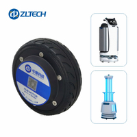 Kit Motor Hub Roda DC 5 Inci ShenZhen ZLTECH 24V 150W 3N.m dan Penggerak Motor Servo untuk Robot Layanan AGV