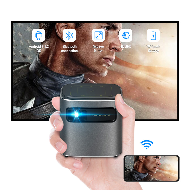 Домашний кинотеатр Smart Android OS 1080P HD DLP карманный проектор наружные маленькие портативные мини-проекторы