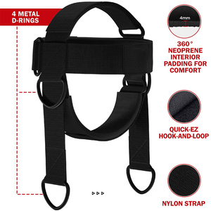 MKAS Gimnasio Boxeo Fuerza Fortalecedor Entrenador 4MM Acolchado Cuello Cabeza Arnés Ejercitador Cuello Arnés Levantamiento de pesas Entrenamiento - Product Image 2