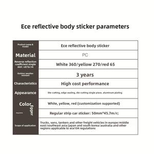 Material <span class=keywords><strong>reflectante</strong></span> estándar europeo ECE, pegatinas de coche rojas y amarillas de alto brillo, tiras reflectantes <span class=keywords><strong>para</strong></span> <span class=keywords><strong>camiones</strong></span>, <span class=keywords><strong>cinta</strong></span> <span class=keywords><strong>reflectante</strong></span> <span class=keywords><strong>para</strong></span> - Product Image 4