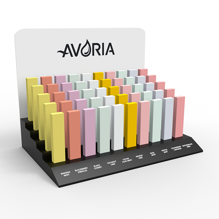 Hot Selling Customized Modern Countertop Eyeshadow Stick Display Stand Acrylic Makeup Display Rack Easy Assembly Carton for — view 3