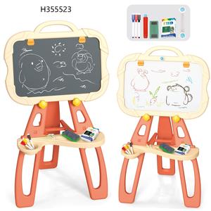 <span class=keywords><strong>2</strong></span>-In-1 Kinderen Tekentafel & Ezel, Dubbelzijdig Schoolbord Whiteboard Met Stabiele Stand & Art Benodigdheden, Educatief Speelgoed Cadeau - Product Image 1
