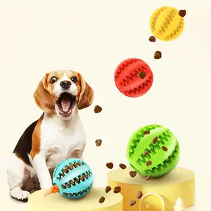 Food Treat Feeder Chew Tooth Cleaning for Pet Dogs Puppy Cat Nontoxic Bite Resistant Toy Ball Bola do brinquedo do cão