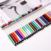 Stylo tactile capacitif 2-en-1 à couleur dégradée, en plastique multicolore, pour cadeau promotionnel DIY