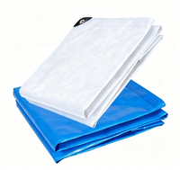 Bâche de piscine en polyéthylène bleu résistante aux UV, imperméable, pour l'extérieur