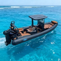 Bateau pneumatique de sport RIB SPORT 760 de luxe à coque en aluminium de 7,6 m (25 pieds) conçu sur mesure par Hedia Factory pour le plaisir