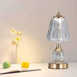 Lednightlight 유럽 배터리 작동 철제 책상 램프 (터치 컨트롤 스몰 사이즈 포함) 독서실-모던 심플 웜 라이트 - Product Image 3