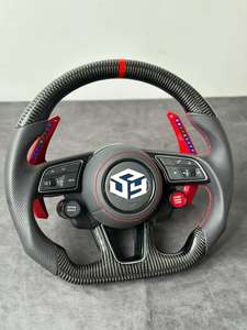 Bouton de démarrage/arrêt du <span class=keywords><strong>moteur</strong></span> et de sélection de mode de conduite style R8 pour <span class=keywords><strong>volant</strong></span> <span class=keywords><strong>Audi</strong></span> <span class=keywords><strong>A3</strong></span> S3 A4 B9 S4 A5 S5 A6 S6 A7 A8 Q3 Q5 Q7 - Product Image 2