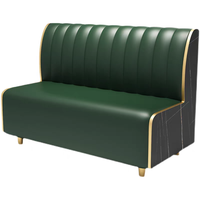 Mobilier de Restaurant Moderne en Gros Ensemble Canapé et Table à Manger pour Café Bar Club, Banc de Cabine