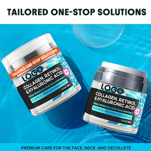 Nhãn hiệu riêng chuyên nghiệp chống lão hóa mặt cổ kem collagen Retinol Hyaluronic công thức sâu nuôi dưỡng Kem dưỡng ẩm - Product Image 2
