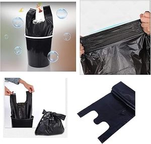 Huamaohengchun T-shirt Bags with Handles for <b>Small</b> Business Grocery <b>Shopping</b> Restaurants Convenience Stores Unscented (300pcs) - Product Image 3