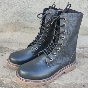 <span class=keywords><strong>Bottes</strong></span> Martin en cuir véritable pour hommes, style britannique, pour l'extérieur, l'équitation, le travail, la moto, la randonnée, <span class=keywords><strong>bottes</strong></span> décontractées à bout large - Product Image 2