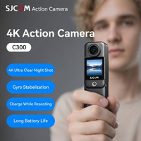 Caméra d'action pour moto C300 20MP 4K étanche avec vision nocturne et panoramique à 360° pour selfie et diffusion en direct