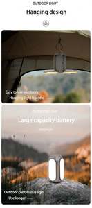 Altamente recomendado Camping al aire libre Luz 8000mAh Luces de varios niveles con linternas Salida de potencia Lámpara LED plegable de varios grupos - Product Image 5