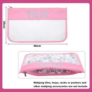 크로스보더 마작 수납 세트, 대용량 휴대용 토트백, 휴대용 화장실 가방, 마작 정리 가방 - Product Image 3