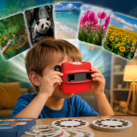 Visionneuse de diapositives 3D personnalisée pour enfants |   Visionneuse de diapositives éducative STEM en ABS, jouet d'apprentissage, vente en gros