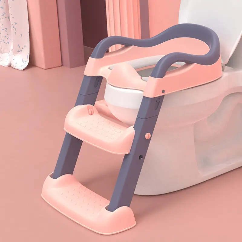 휴대용 아기 변기 커버 어린이 어린이 변기 훈련 단계 의자 사다리 도매 아기 변기 훈련 화장실