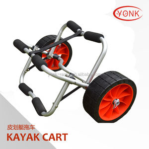 Chariot de transporteur de kayak de chariot à kayak de Yonk, chariot en aluminium se pliant résistant - Product Image 3