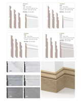 Stock disponible moulures en bois menuiserie garniture murale apprêtée plinthes plinthes