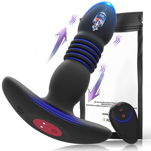 Consolador telescópico negro de próstata portátil, vibrador, juguetes para adultos, tapón Anal, masajeador de próstata vibratorio para hombres Gay - Product Image 1