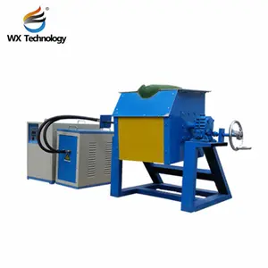 Energy Saving Medium Frequency 50kg Brass Iron Melting Furnace Induction Melting Furnace