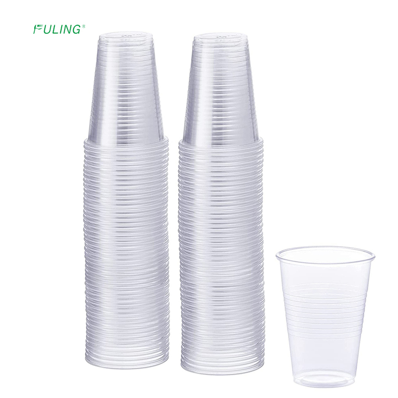 FULING Transparent Clear Plastic Disposable Drink