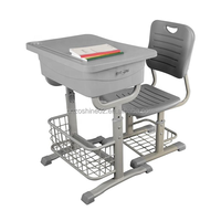 Zoshine - Juego de Escritorio y Silla Escolar Ecológico, Mesa y Asiento de Estudio Ajustables en Altura con Soporte de Lectura para Educación en el Hogar