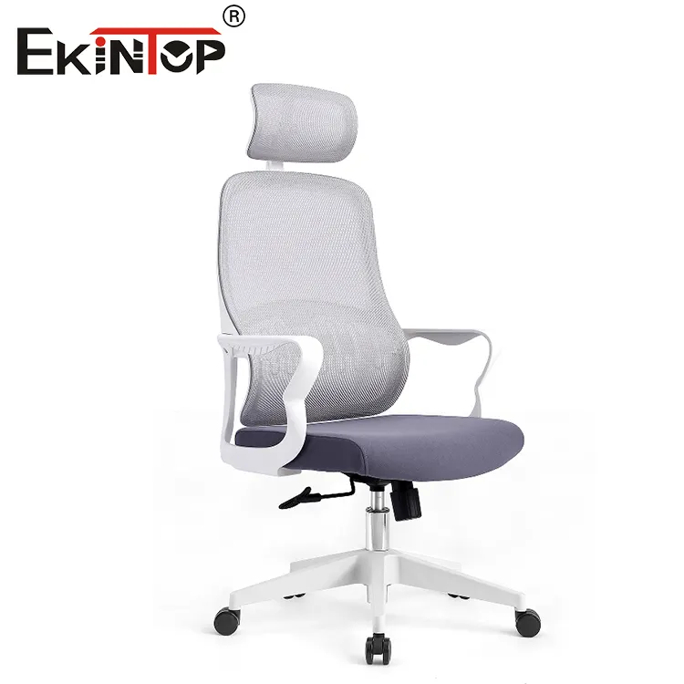 Ekintop toptan Modern ayarlanabilir mobilya yönetici büro sandalyeleri döner uzanmış döner Mesh ergonomik büro sandalyeleri