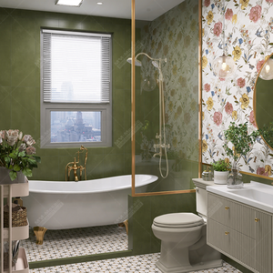 Azulejos de <span class=keywords><strong>porcelana</strong></span> de estilo chino de lujo de 300*900mm con estampado de inyección de tinta para sala de estar, ducha, baño, pared, Hotel, decoración del hogar - Product Image 6