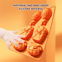 Moules en silicone de qualité alimentaire pour la décoration d'Halloween, pour la pâtisserie de gâteaux festifs - Outils de cuisson de cuisine non toxiques, résistants à la chaleur et sûrs