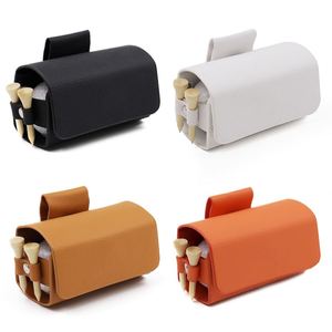 Sac de rangement pour balles de golf en cuir PU recyclable, 4 couleurs, fermeture magnétique, pochette de ceinture portable, porte-tee, unisexe, prêt à expédier - Product Image 1