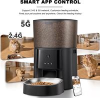 Distributeur automatique intelligent 2L pour chiens et chats, rechargeable, écran LCD, étanche, programmable, contrôle quantitatif via APP, portable, écologique