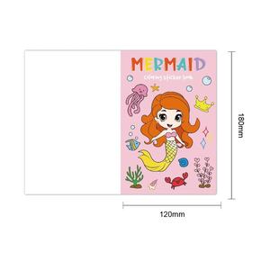 สมุดระบายสีแบบทำมือพร้อมสติกเกอร์สมุดวาดภาพการ์ตูนสำหรับเด็ก - Product Image 4