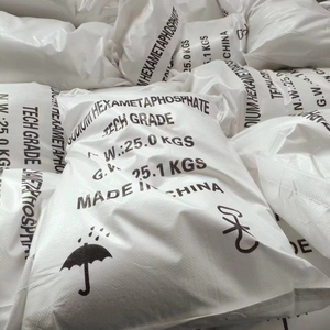 Hexamétaphosphate de sodium (SHMP), 68%, 65%, 60%, Prix usine, Agent adoucissant pour l'eau en solution pour l'impression, la teinture et les chaudières - Product Image 1