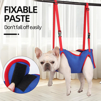 Hamac de toilettage tout-en-un pour animaux de compagnie en nylon et polyester, pour le toilettage des ongles, le bain, les sangles de retenue, le nettoyage des oreilles et les soins à mâcher pour chats et chiens