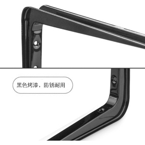 L <b>Shelf</b> Bracket Heavy Duty Rustic Iron Metal Scaffold <b>Black</b> Wall Floating <b>Shelf</b> Bracket - Product Image 4