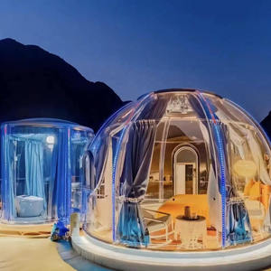Carpa de PC Impermeable e Ignífuga, Redonda, Transparente, para Acampar al Aire Libre, Casa Domo de Lujo para Glamping SG-DL-020, Domo para Glamping SG-DL-020 SG-D - Product Image 4